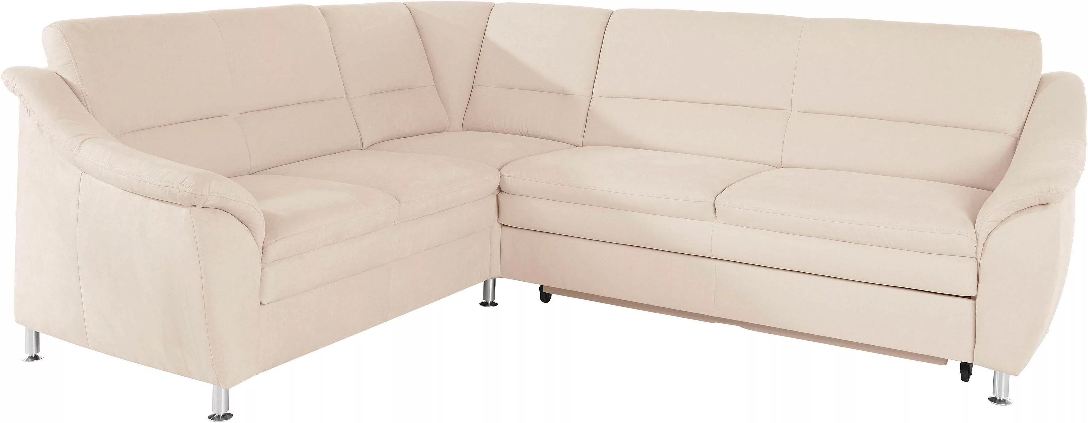 Places of Style Ecksofa »Cardoso L-Form«, Federkern, wahlweise mit Bett, Sc günstig online kaufen