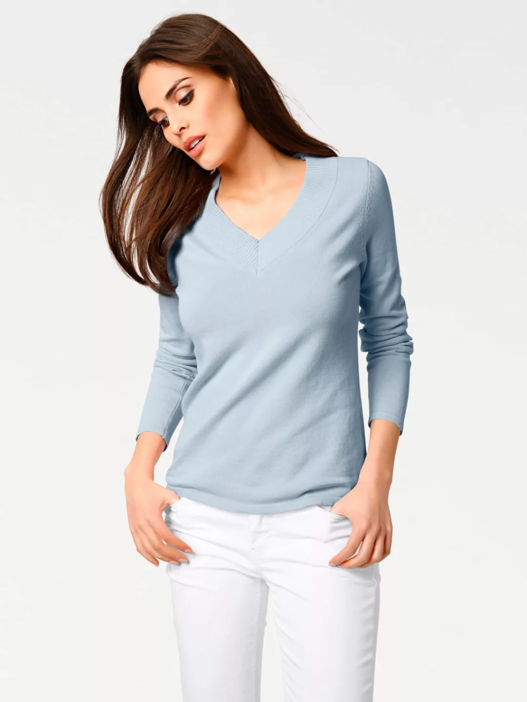 LINEA TESINI by heine Rundhalspullover "Rundhals-Pullover" günstig online kaufen