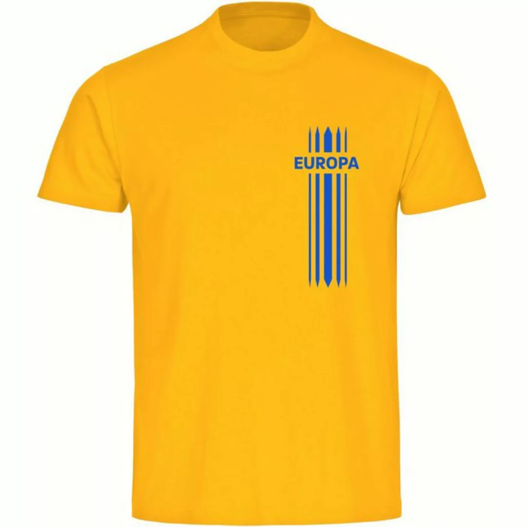 multifanshop T-Shirt Herren Europa - Streifen - Männer günstig online kaufen