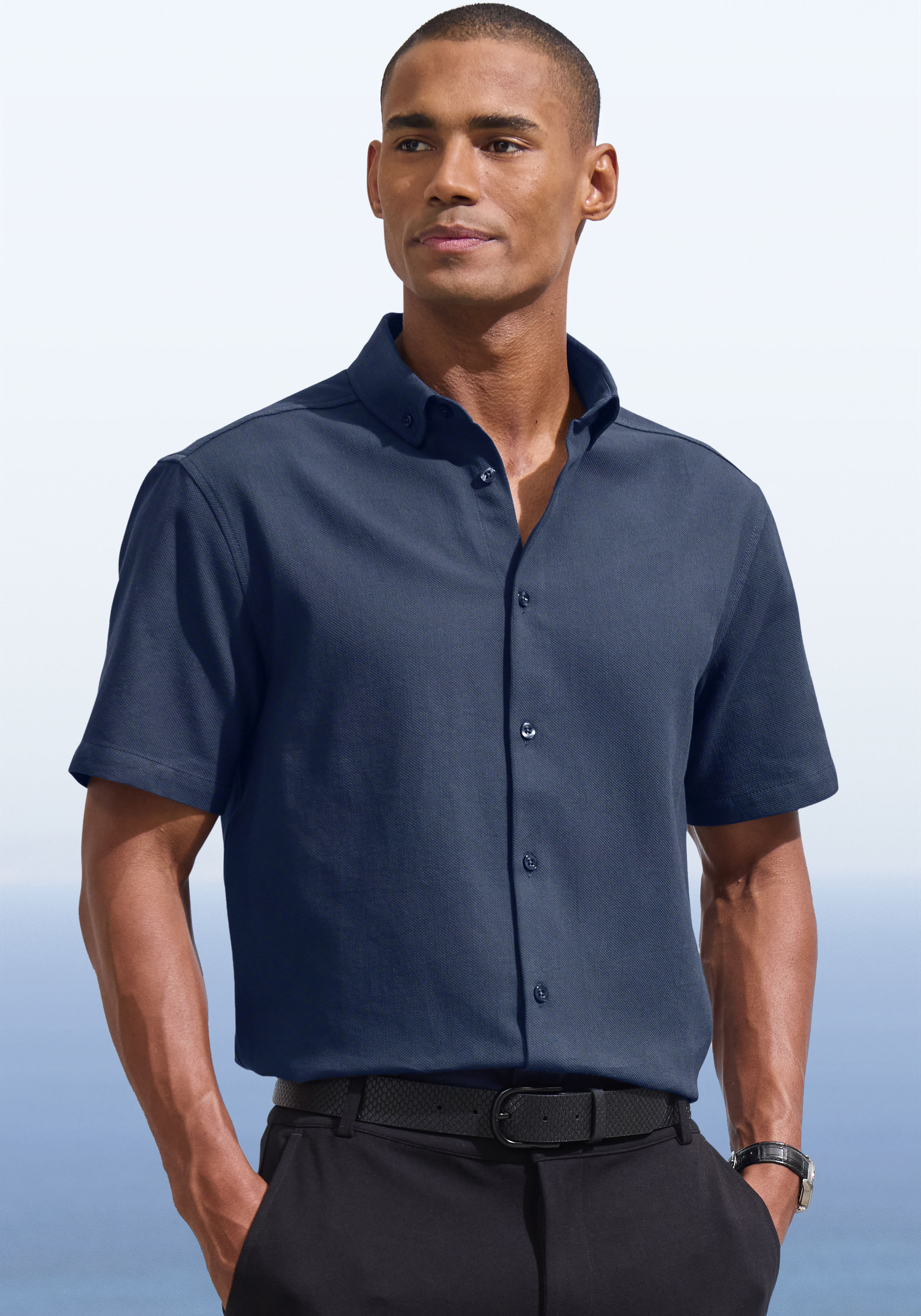 H.I.S Kurzarmhemd Regular Fit in hochwertiger günstig online kaufen