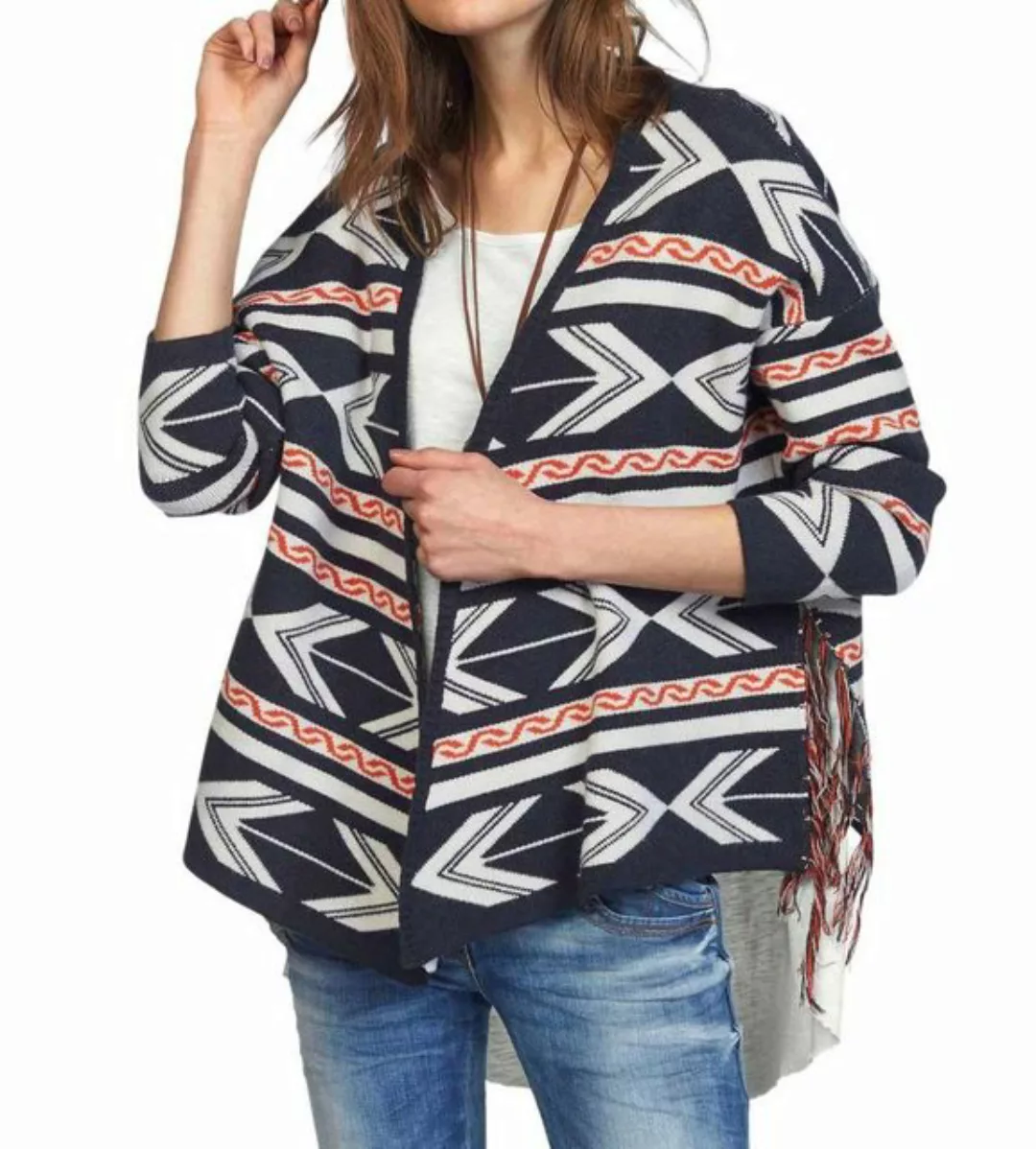 LTB Cardigan LTB Damen Marken-Cardigan, marine-weiß günstig online kaufen