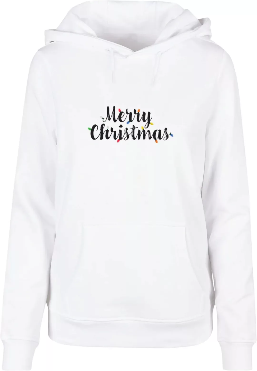 Merchcode Kapuzenpullover "Merchcode Damen Ladies Merry Christmas Lights Ba günstig online kaufen