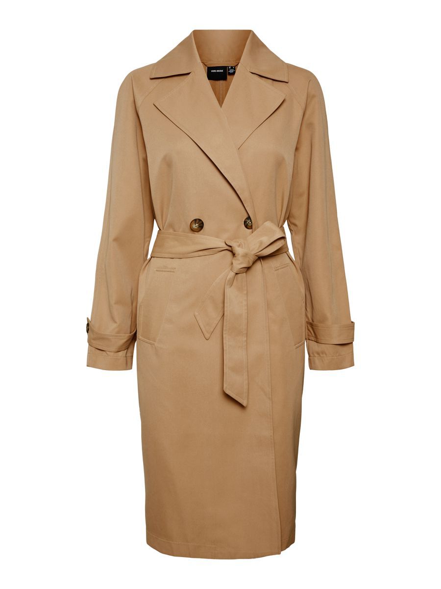 VERO MODA Langer Trenchcoat Damen Braun günstig online kaufen