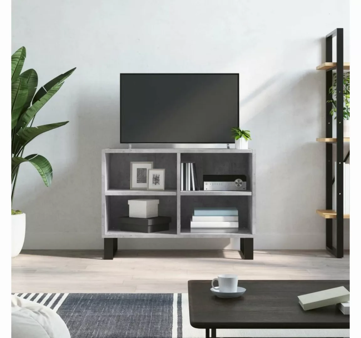 vidaXL TV-Schrank TV-Schrank Betongrau 69,5x30x50 cm Holzwerkstoff günstig online kaufen