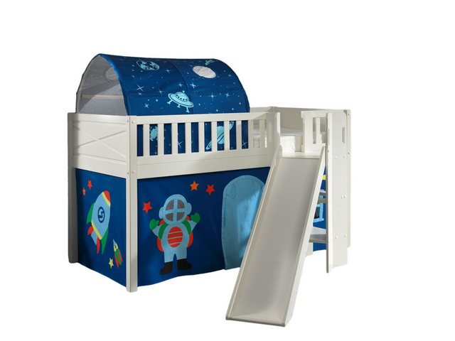 58 aufm Kessel Bettgestell Spielbett mit Rutsche Karyl 208x204x114 Kinderbe günstig online kaufen