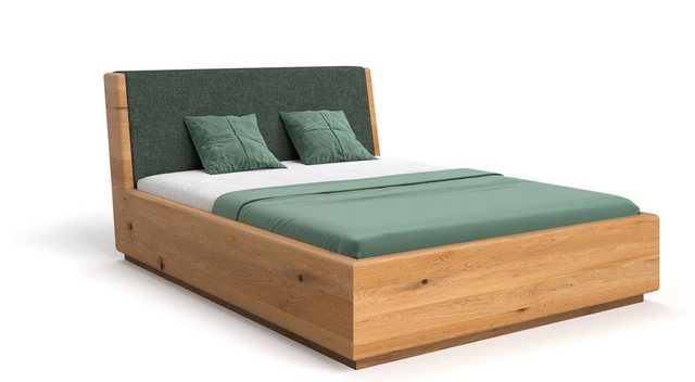 Luxusbetten24 Holzbett Designer Holzbett Cassian, aus massiver Eiche mit St günstig online kaufen