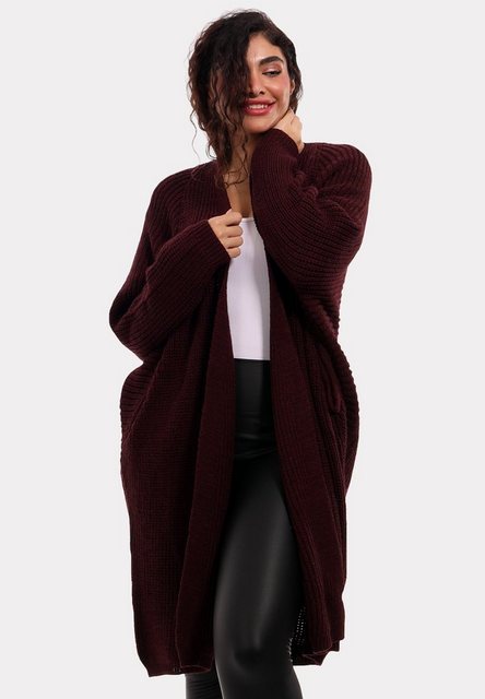 YC Fashion & Style Cardigan Oversize Cardigan Strickjacke Basic verschlussl günstig online kaufen