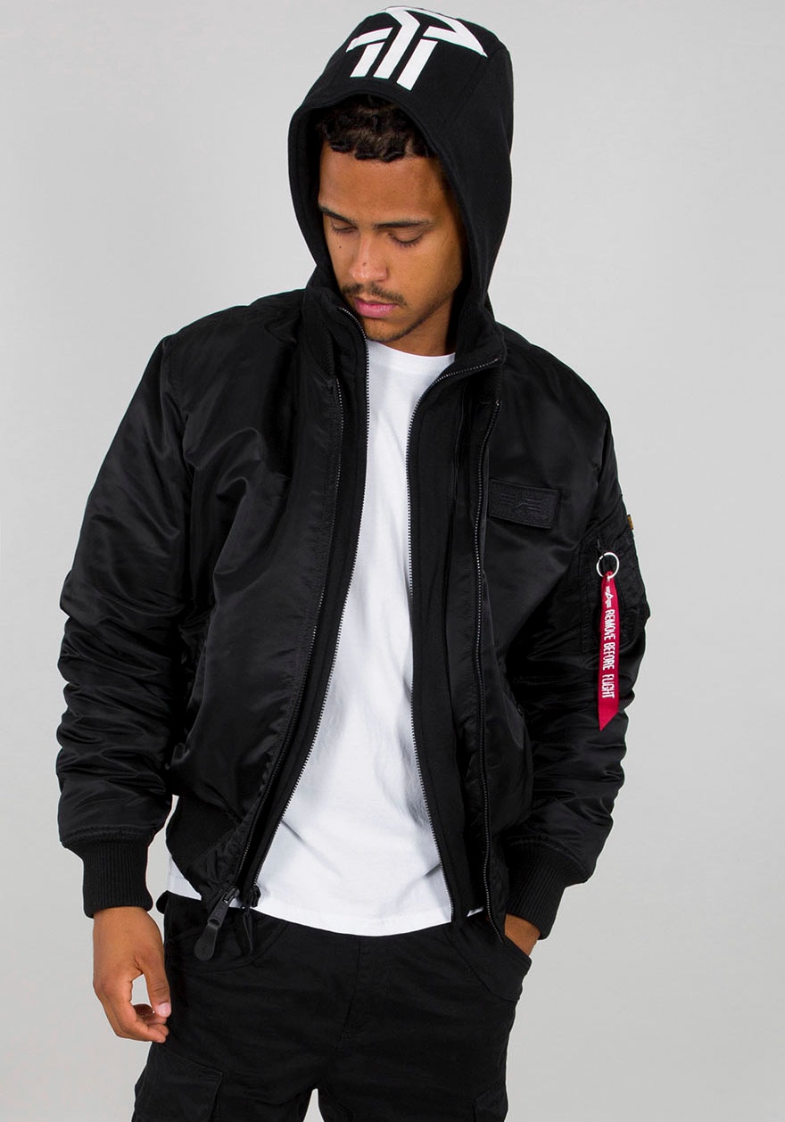 Alpha Industries Bomberjacke "MA-1 ZH Back Print", mit Kapuze günstig online kaufen