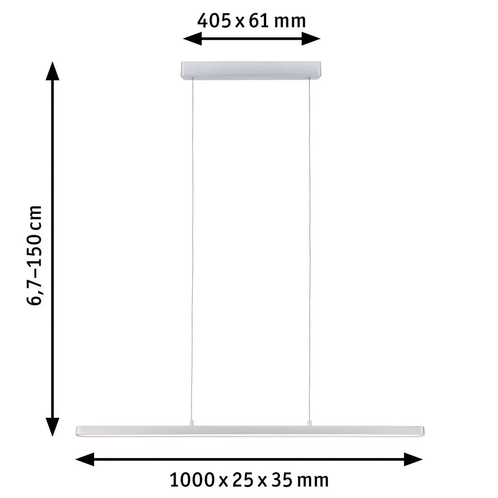 Paulmann Lento LED-Pendel ZigBee CCT dim chrom günstig online kaufen