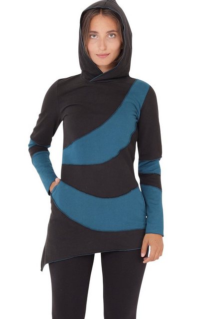 PUREWONDER Kapuzenpullover Longshirt dr23 Langärmlige Shirt-Tunika günstig online kaufen