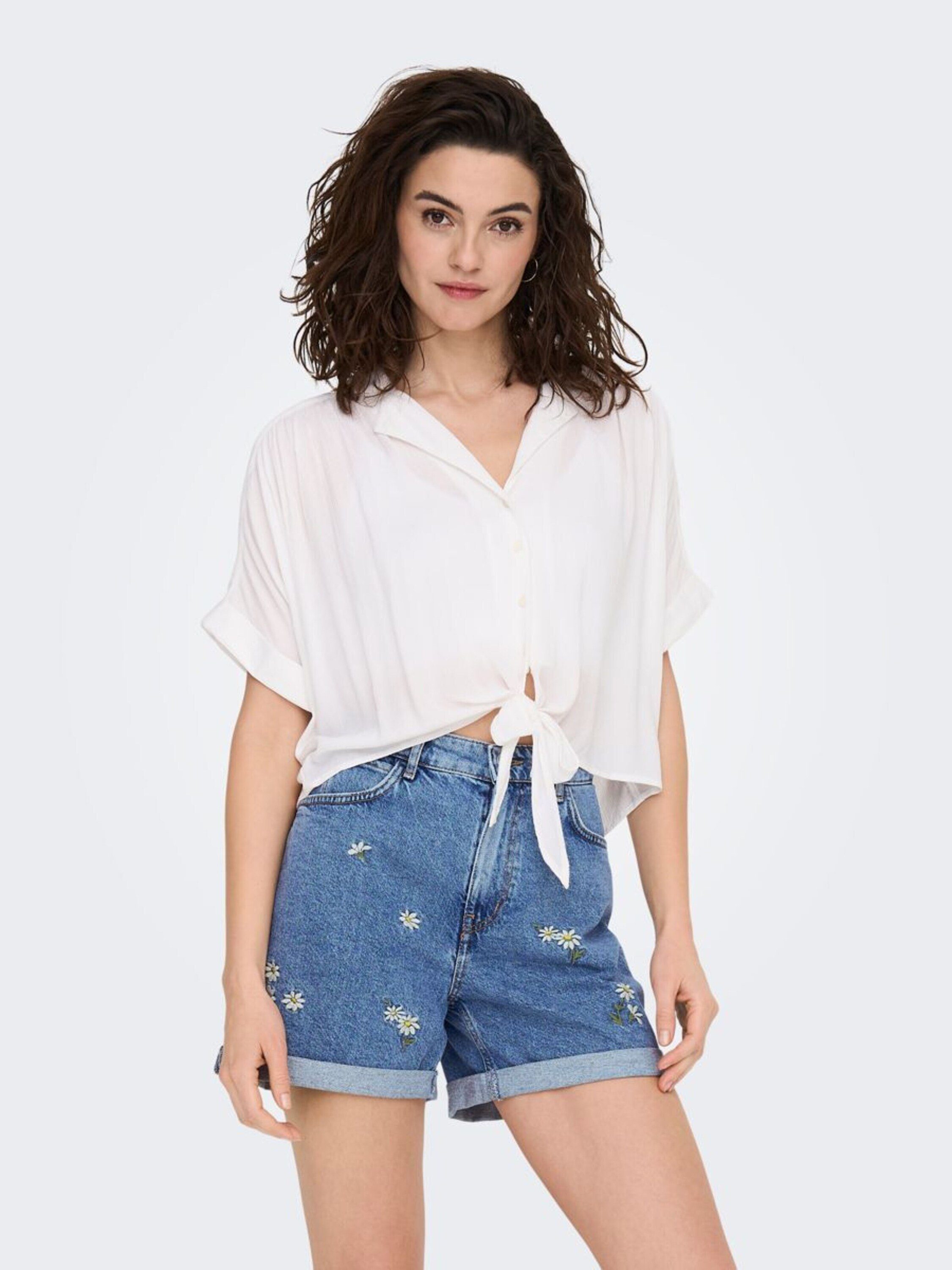 ONLY Blusentop ONLPAULA LIFE S/S TIE günstig online kaufen