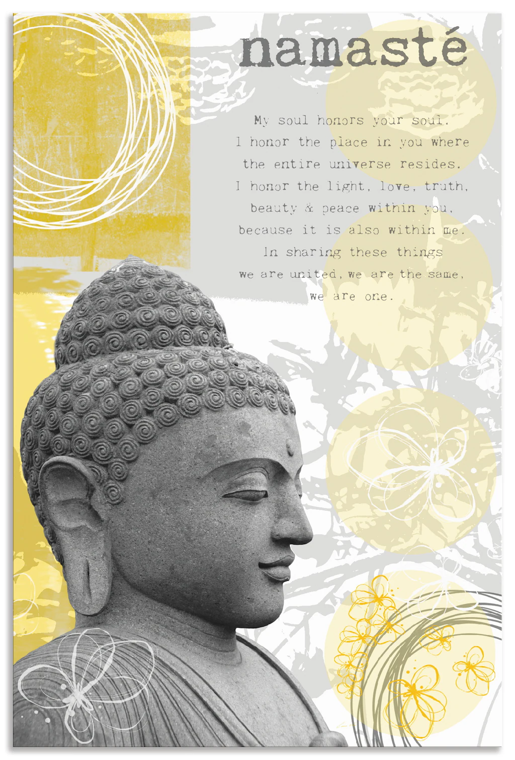 Artland Wandbild »Buddha I«, Religion, (1 St.), als Alubild, Outdoorbild, P günstig online kaufen