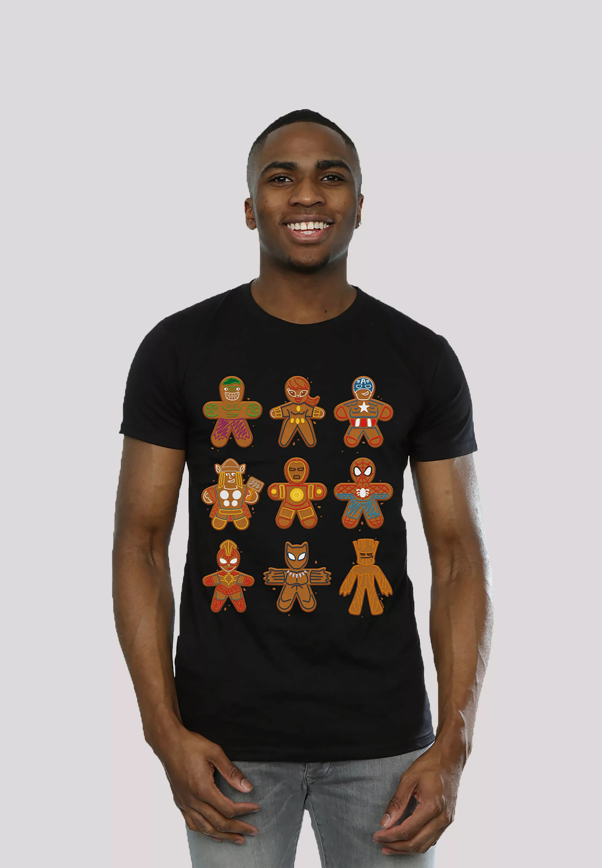 F4NT4STIC T-Shirt "Marvel Universe Christmas Lebkuchen Avengers", Print günstig online kaufen