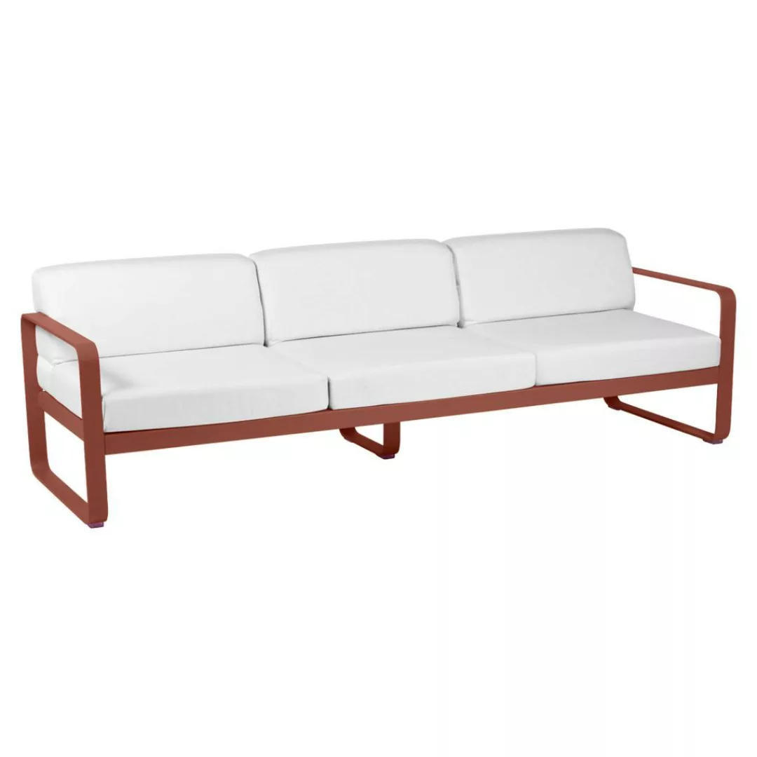 Bellevie 3-Sitzer Lounge-Sofa 20 Ockerrot 81 Grauweiß günstig online kaufen