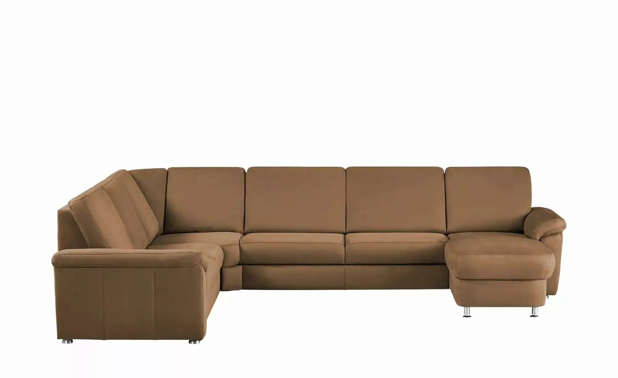 meinSofa Wohnlandschaft Mikrofaser Rita ¦ braun ¦ Maße (cm): B: 330 H: 91 T günstig online kaufen