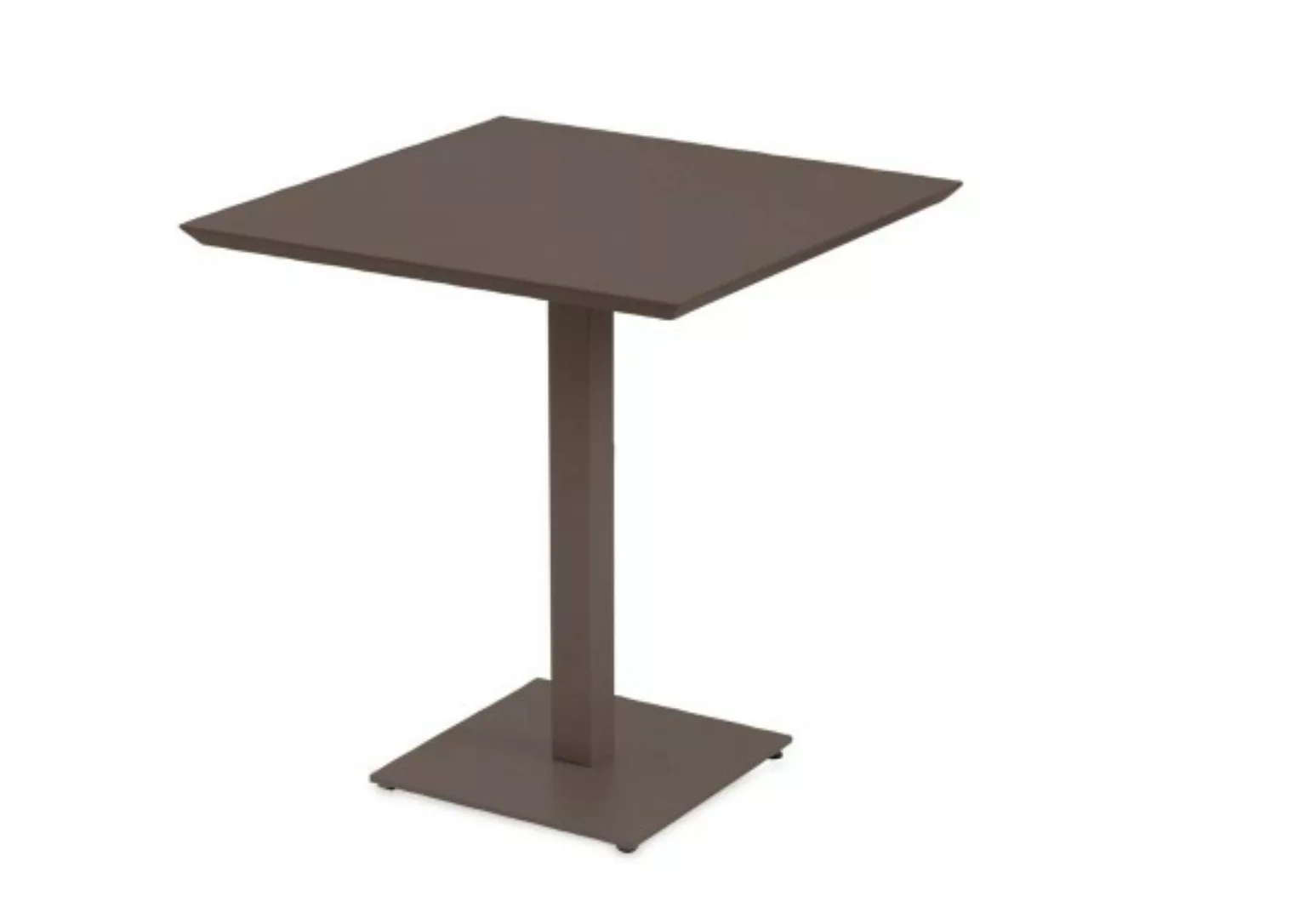 Gartentisch Mogan aus Metall 70x70 cm bronze günstig online kaufen