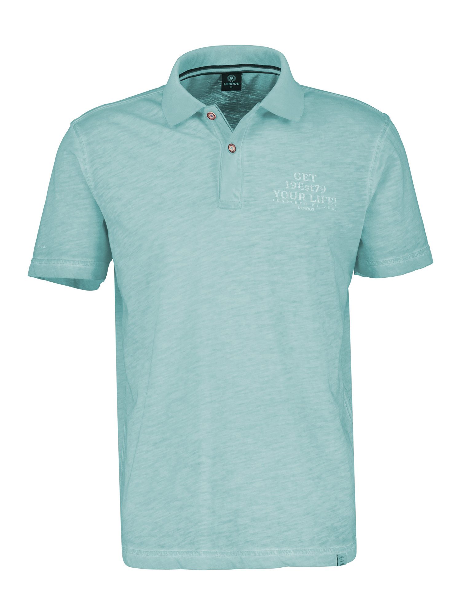 LERROS Poloshirt "LERROS Poloshirt mit lässigem Brustprint" günstig online kaufen