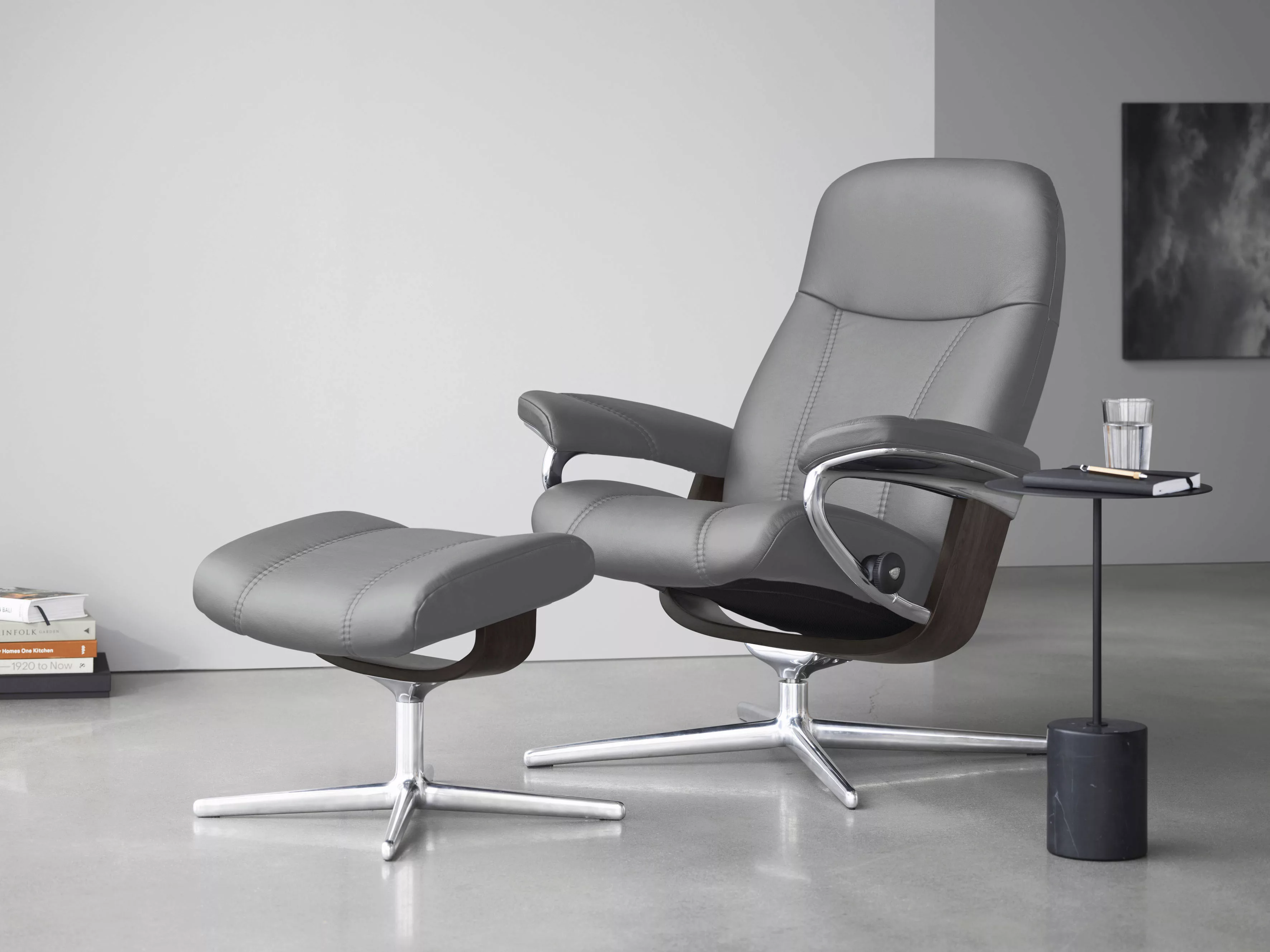 Stressless Relaxsessel "Consul", (Set, Relaxsessel mit Hocker), mit Hocker, günstig online kaufen