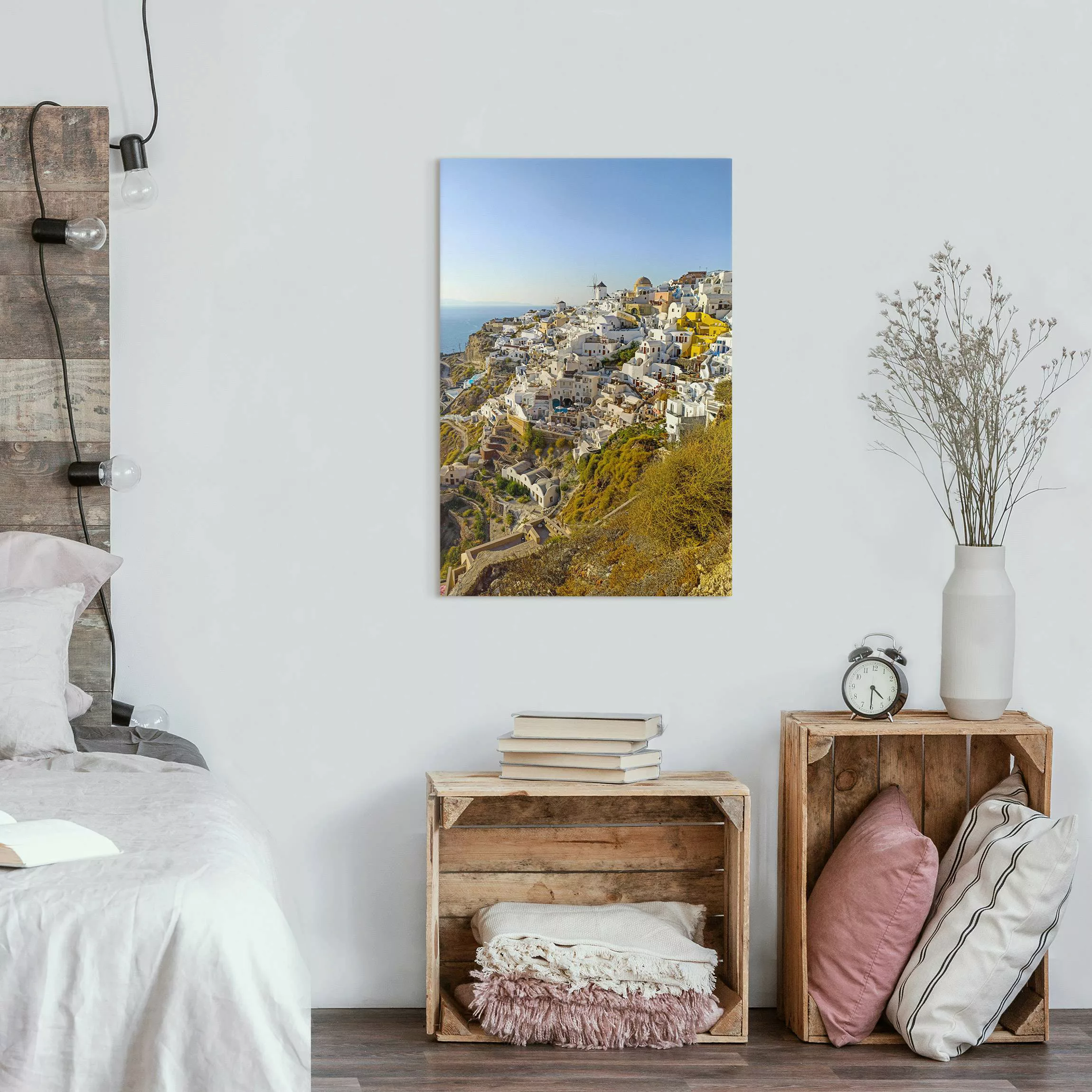 Leinwandbild Oia auf Santorini günstig online kaufen