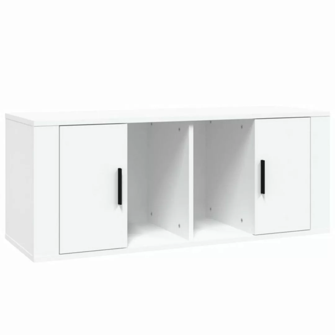 furnicato TV-Schrank Weiß 100x35x40 cm Holzwerkstoff günstig online kaufen