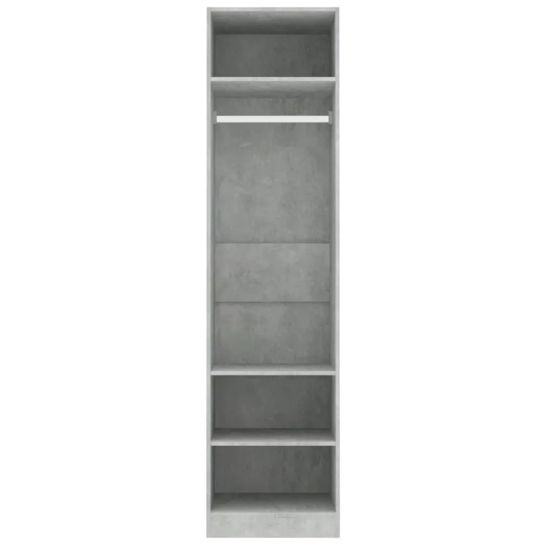 vidaXL Kleiderschrank Kleiderschrank Betongrau 5050200 cm Spanplatte günstig online kaufen