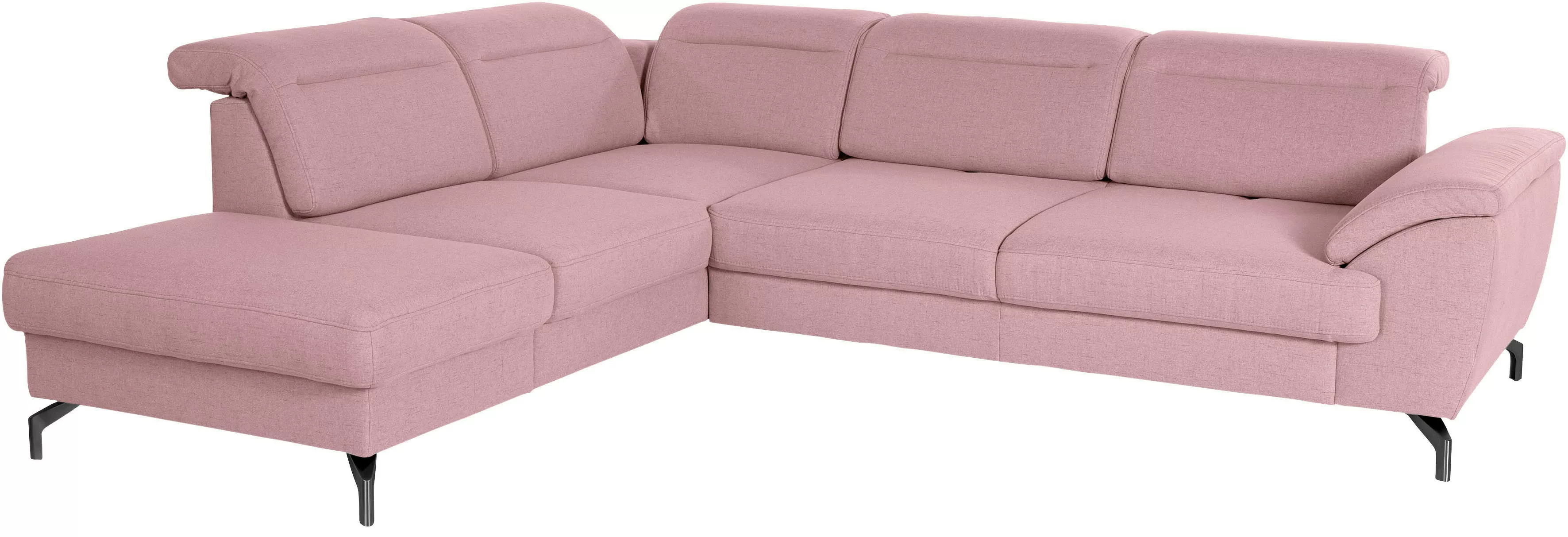 sit&more Ecksofa "Percy L-Form", 12 cm Fußhöhe, Sitztiefenverstellung, wahl günstig online kaufen