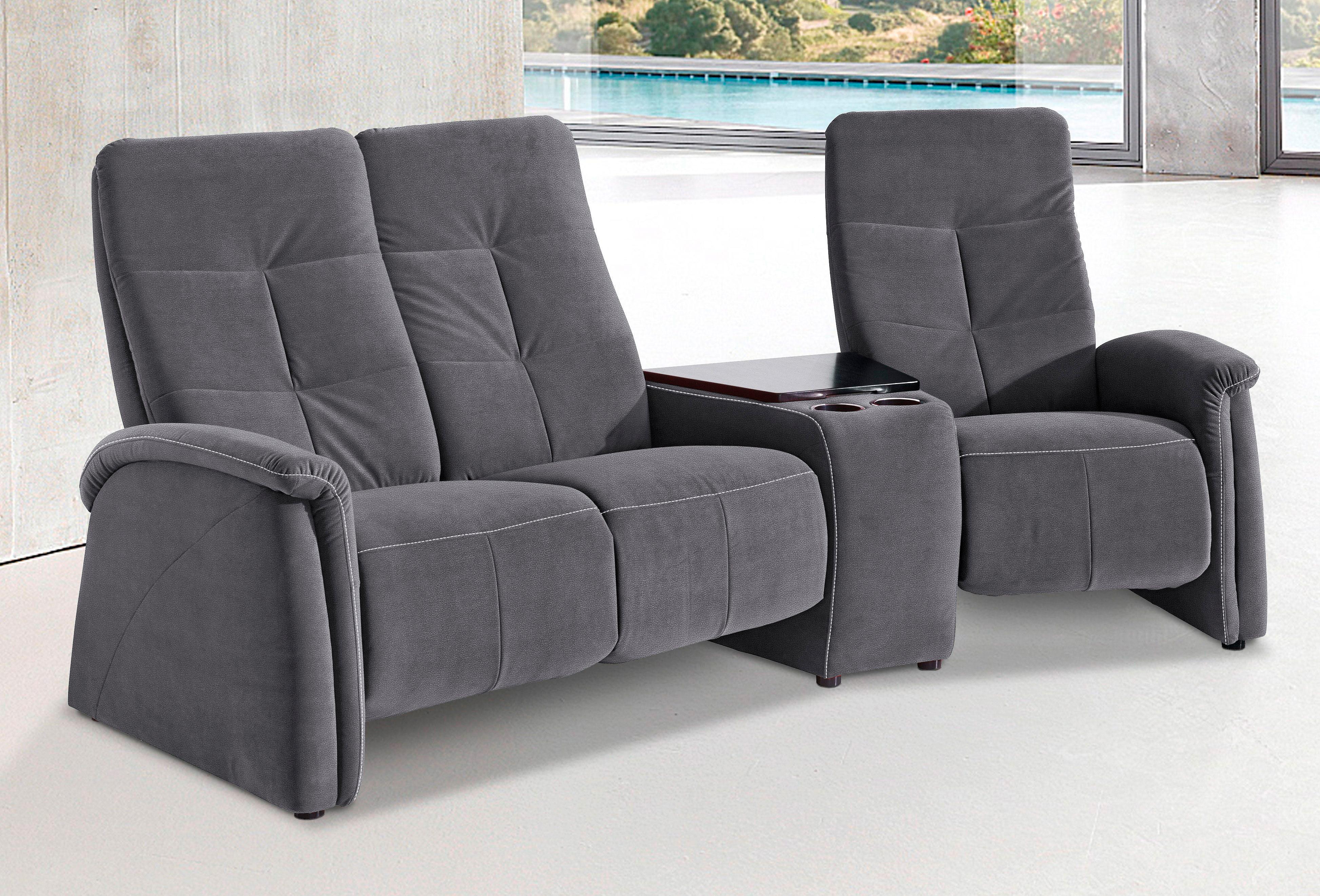 exxpo - sofa fashion 3-Sitzer "Tivoli, Kinosofa mit Tischablage & Stauraumf günstig online kaufen