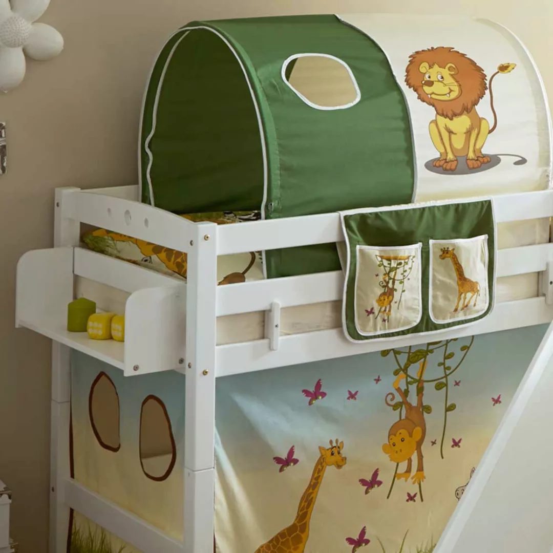 Kinder Einzelbett im Zootier Design Rutsche günstig online kaufen