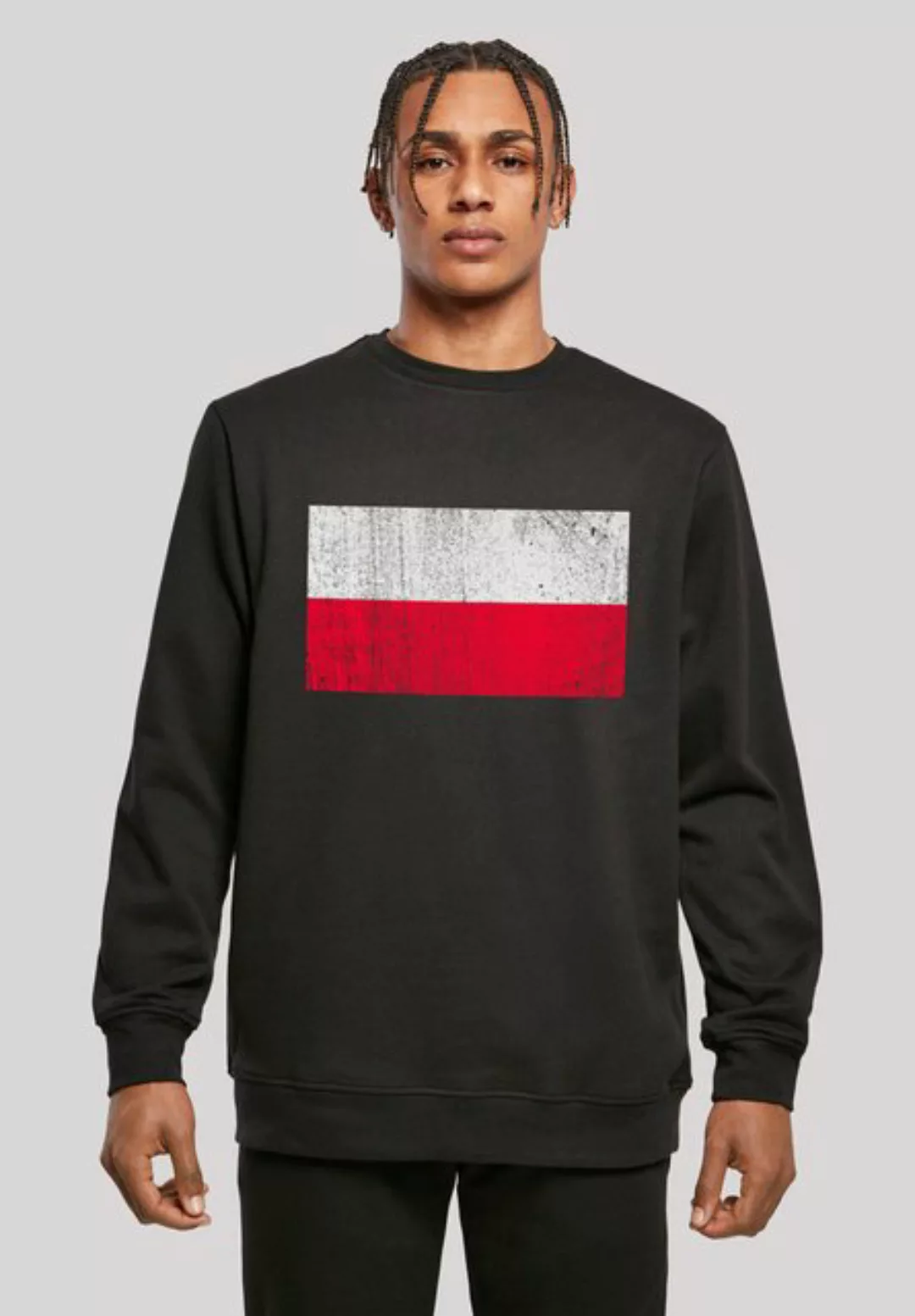 F4NT4STIC Kapuzenpullover "Poland Polen Flagge distressed", Print günstig online kaufen