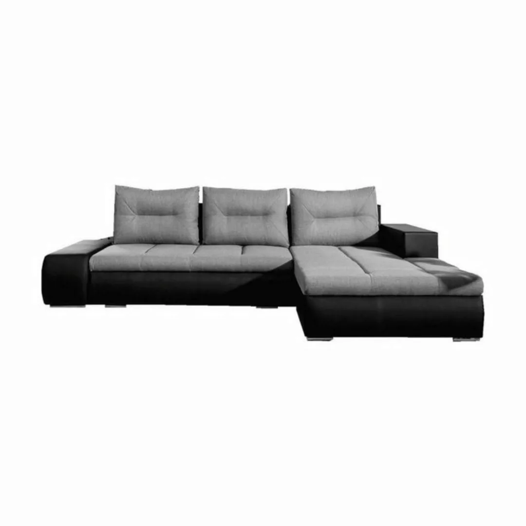 MOEBLO Ecksofa OLAVO, Couch L-Form Polstergarnitur Wohnlandschaft Polsterso günstig online kaufen