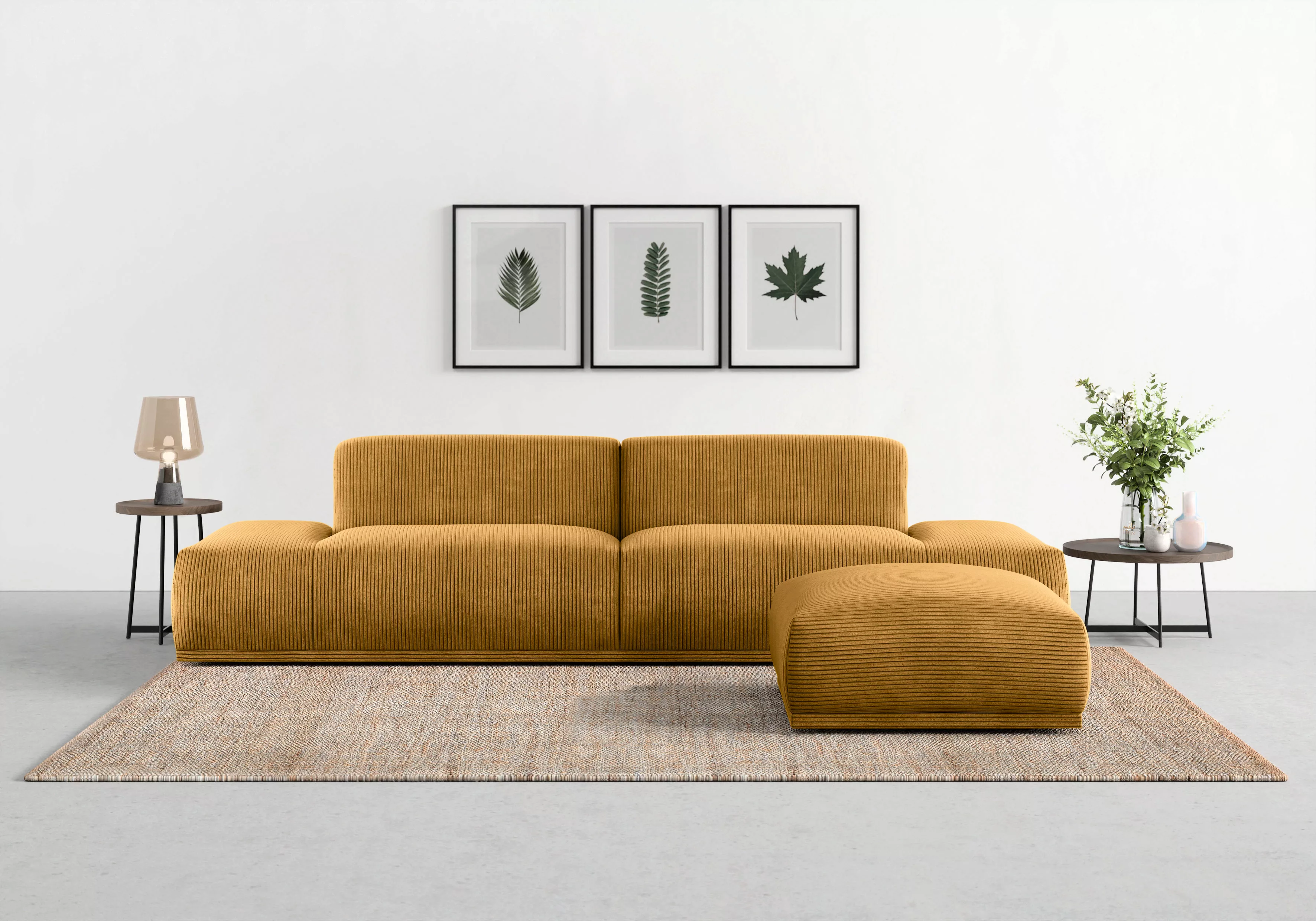 TRENDMANUFAKTUR Big-Sofa "Braga, toller Sitzkomfort, Designsofa", in modern günstig online kaufen