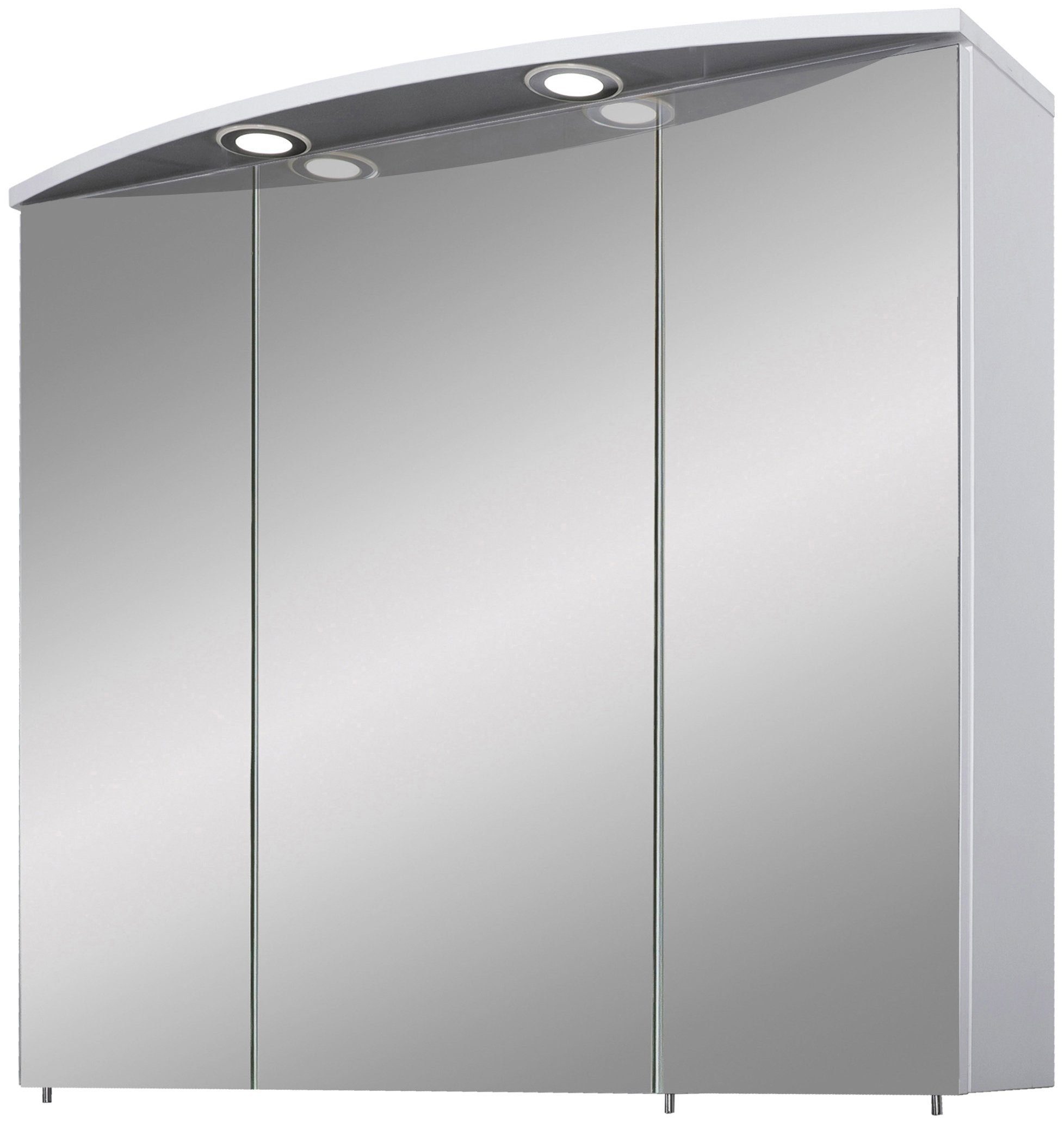 Schildmeyer Spiegelschrank "Verona", Breite 70 cm, 3-türig, 2 LED-Einbaustr günstig online kaufen