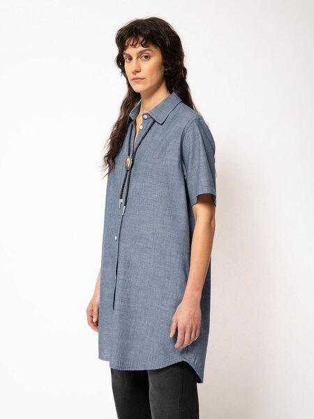 Damen Tunika "Tuva Tunic" Aus Chambray Denim günstig online kaufen