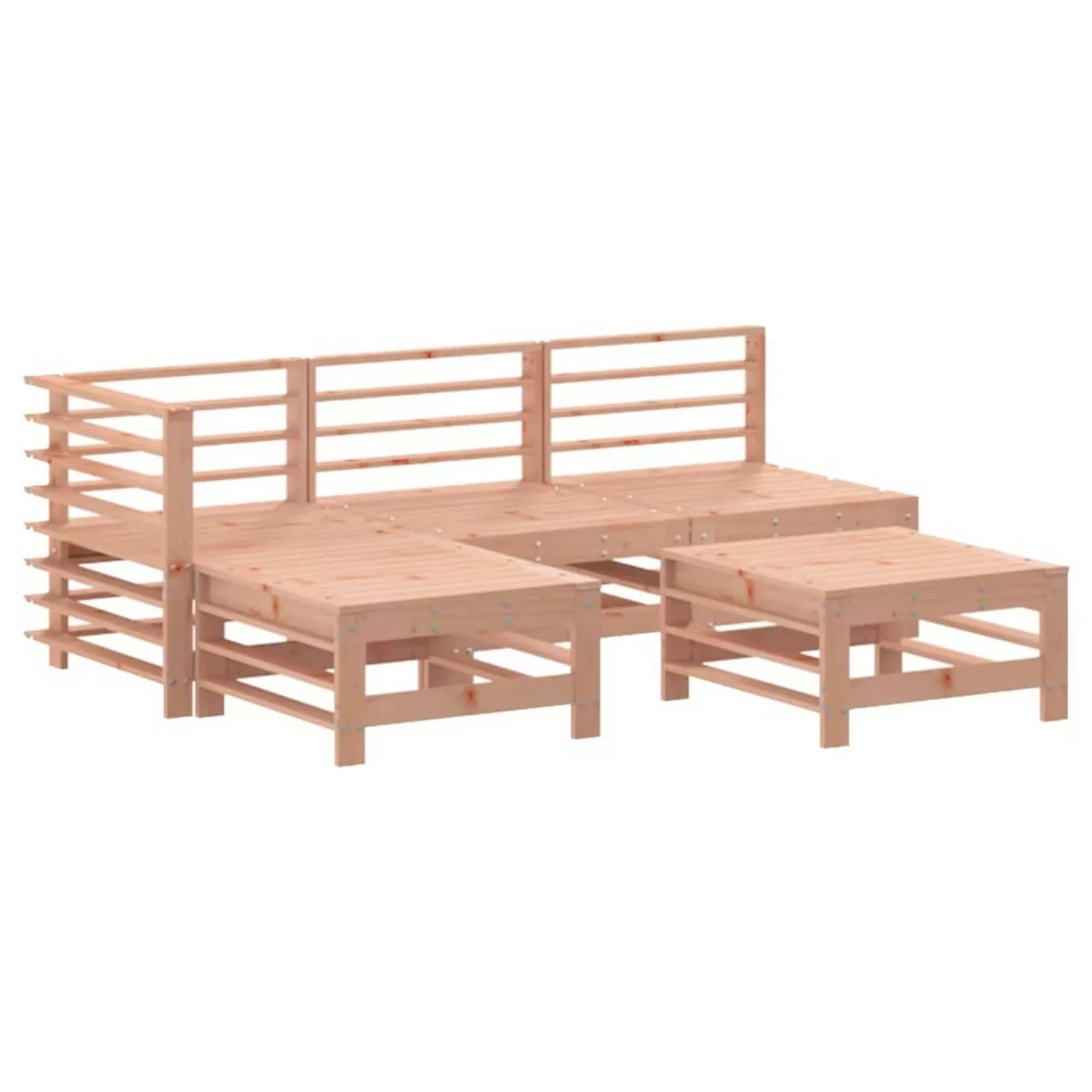 vidaXL 5-tlg Garten-Lounge-Set Massivholz Douglasie Modell 4 günstig online kaufen