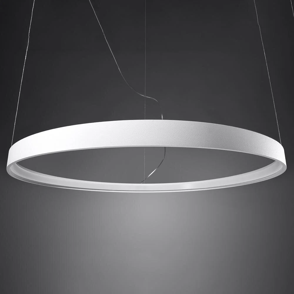 famlights | LED Pendelleuchte Ria in Weiß 30W 3870lm 4000K günstig online kaufen