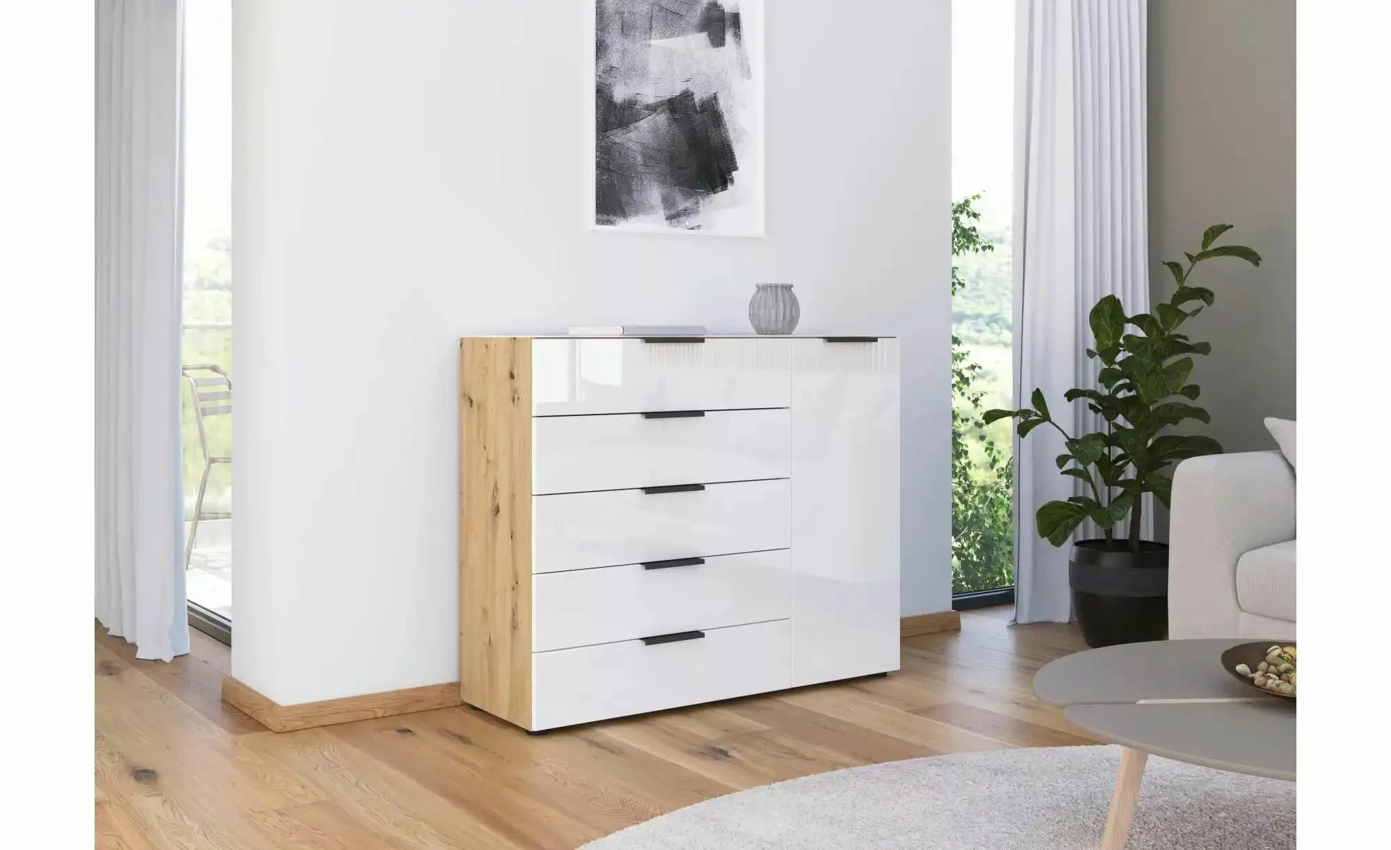 Sideboard   ¦ holzfarben ¦ Maße (cm): B: 120 H: 99 Kommoden & Sideboards > günstig online kaufen