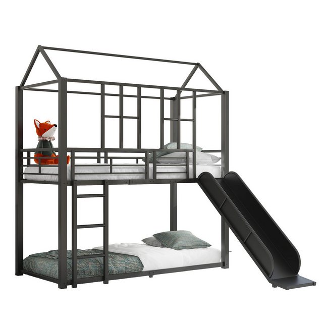 Welikera Etagenbett 90*200 cm Eisenrahmen Bett,Haus Modellierung,Ausgestatt günstig online kaufen
