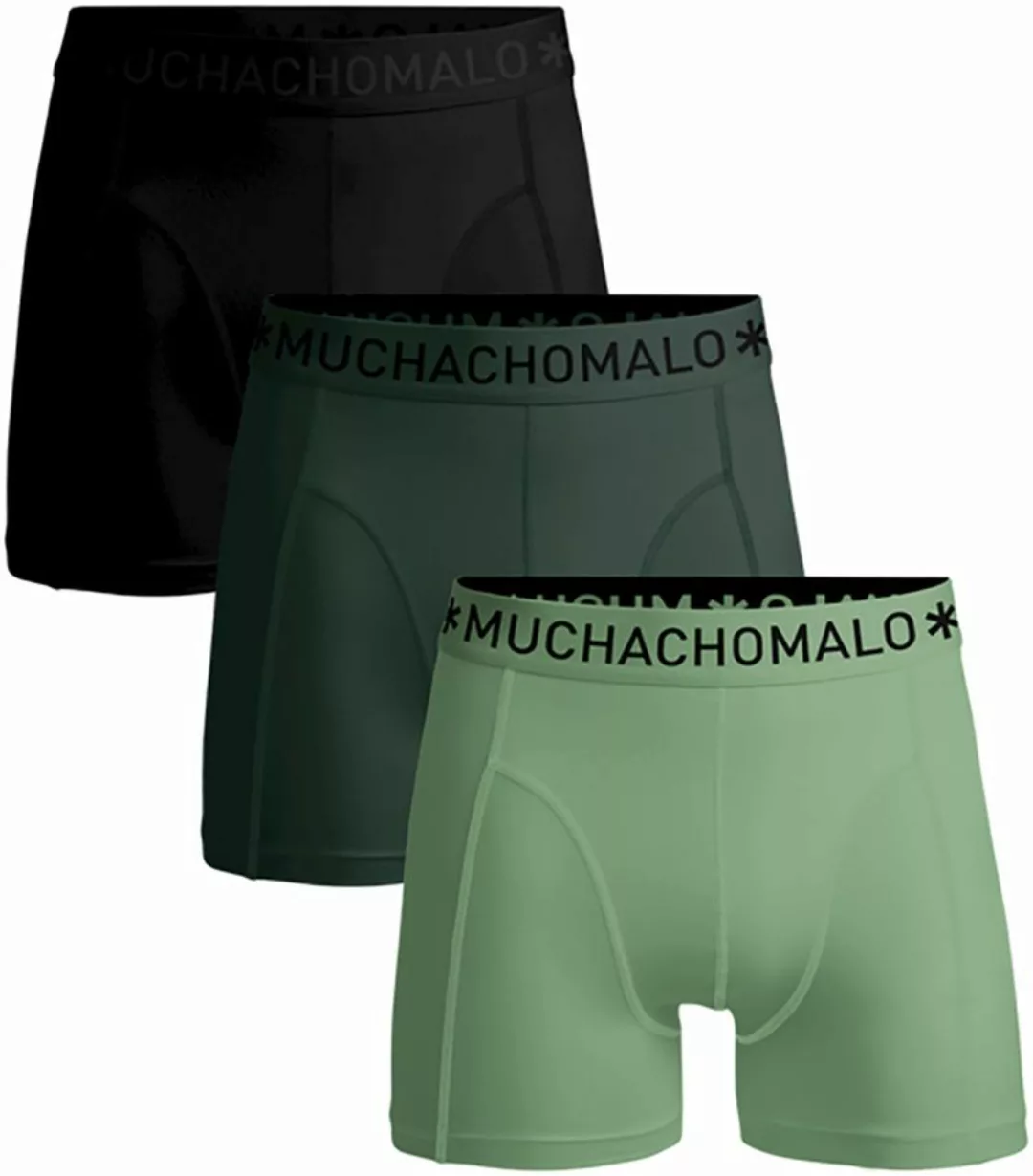 Muchachomalo Shorts 3er-Pack Solid Grün 582 - Größe XL günstig online kaufen