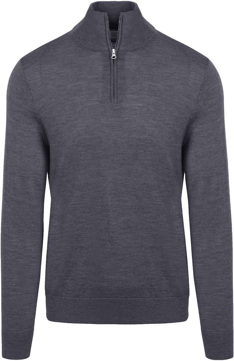 King Essentials The Michael Half Zip Pull Merino Anthrazit - Größe L günstig online kaufen