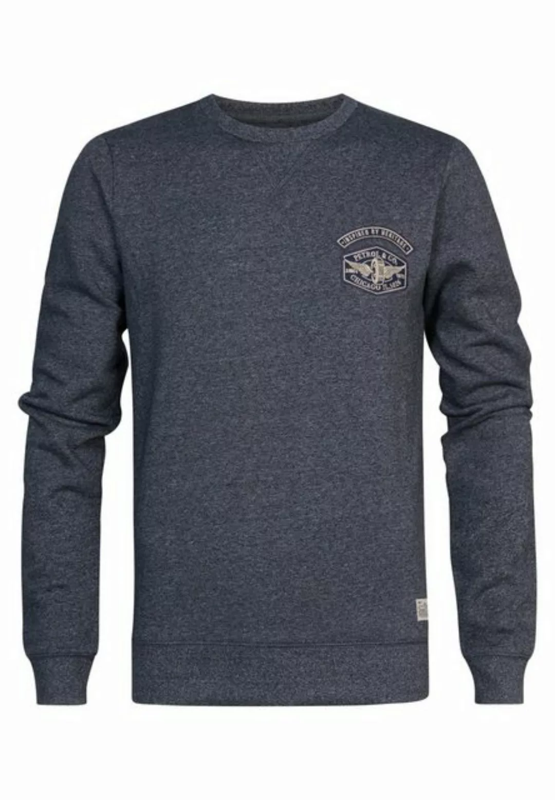 Petrol Industries Sweatshirt Pullover Hubbing Sweatshirt in Melange-Optik ( günstig online kaufen
