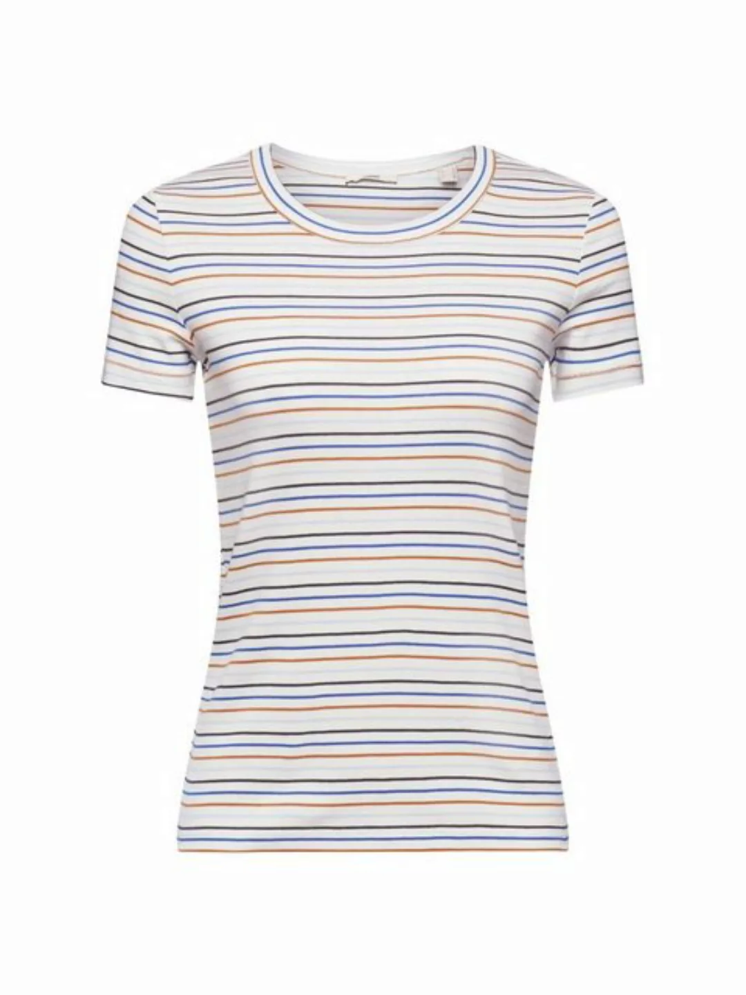 Esprit T-Shirt Gestreiftes Baumwoll-T-Shirt (1-tlg) günstig online kaufen