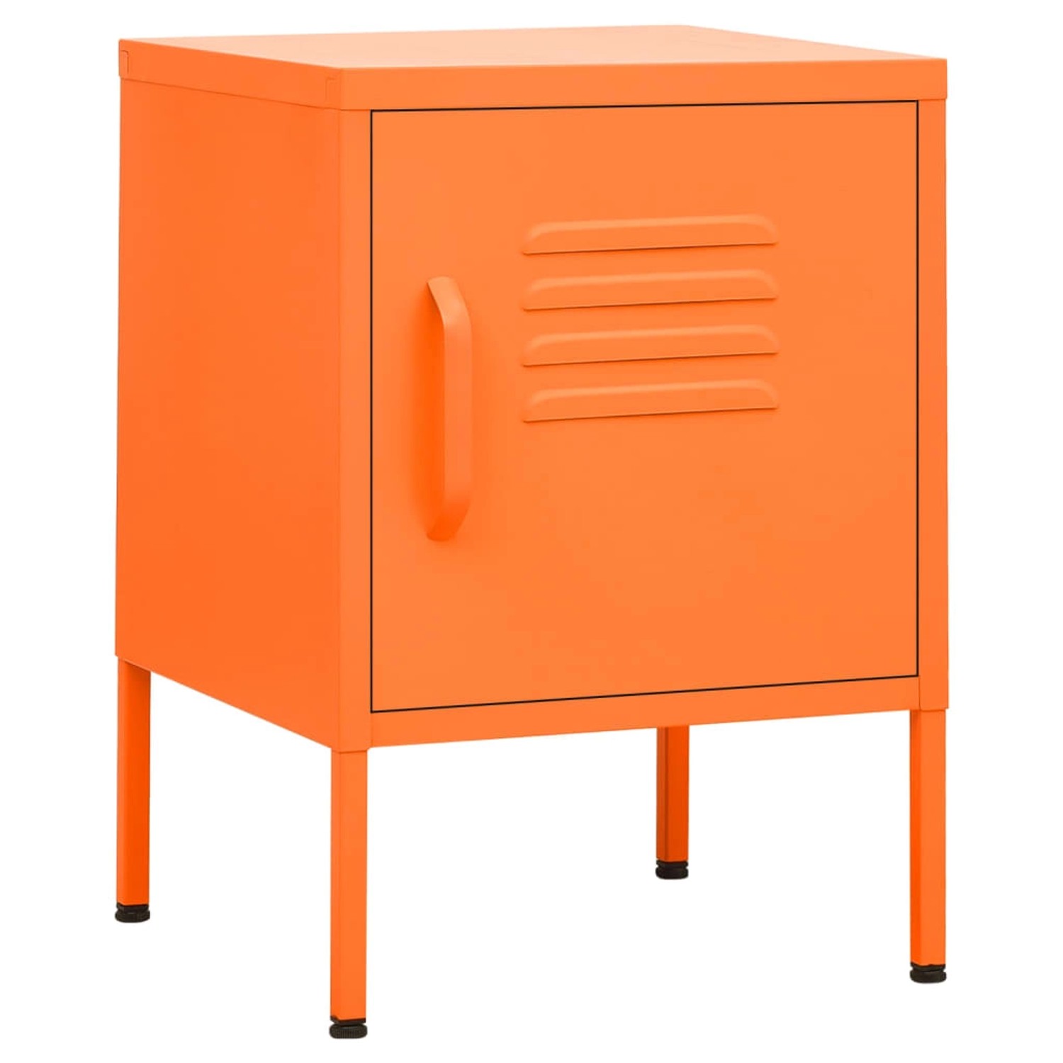 vidaXL Nachttische 2 Stk Orange 35x35x51 cm Stahl günstig online kaufen