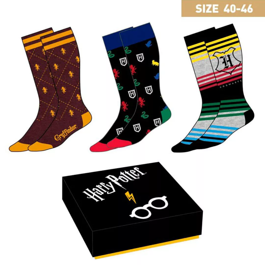 Cerda Harry Potter Socken 3 Paare EU 40-46 Multicolour günstig online kaufen