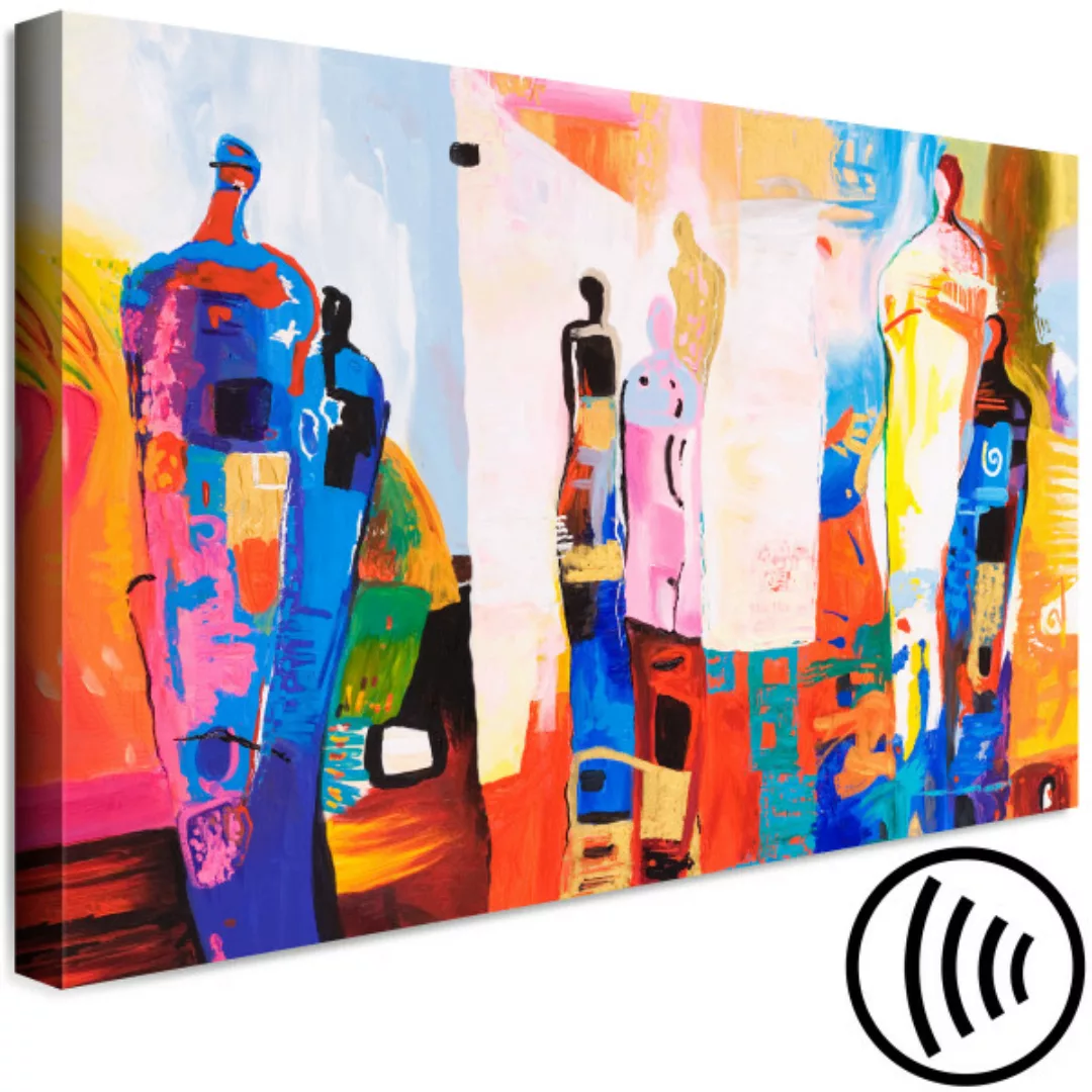 Wandbild Colourful Figures (1 Part) Wide XXL günstig online kaufen