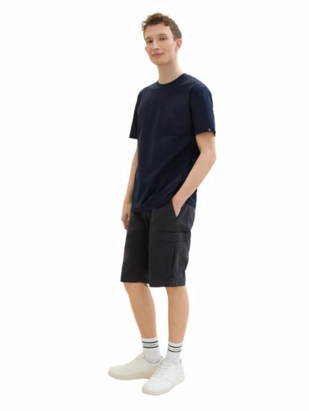 TOM TAILOR Denim Cargoshorts unifarben günstig online kaufen