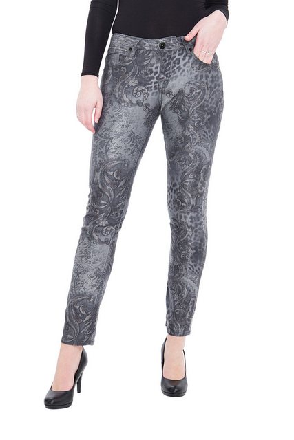 ATT Jeans Röhrenhose Stella mit ornamentalem Alloverprint, Slim Fit günstig online kaufen