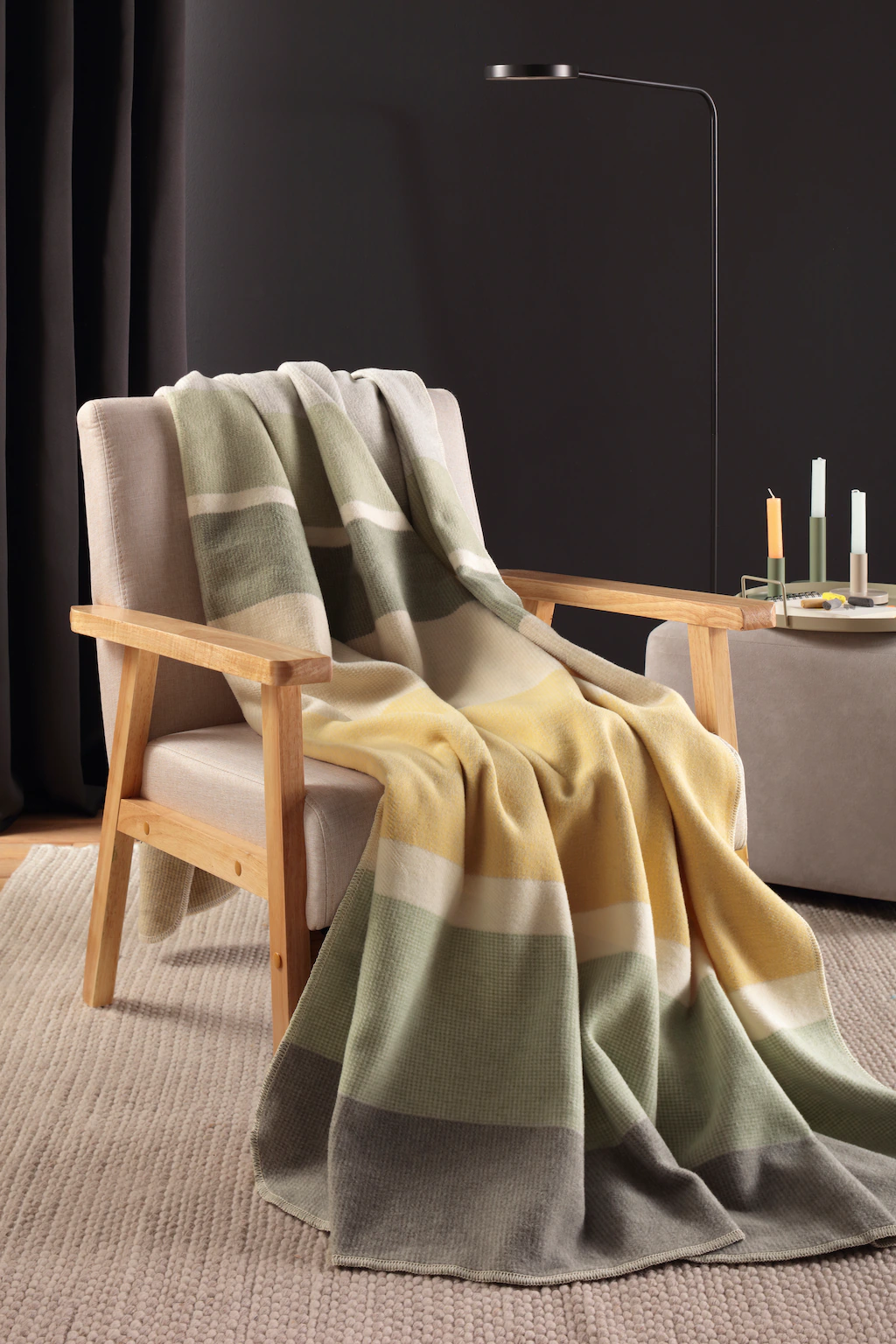 Biederlack Wohndecke »Wohndecke Stripe Delight«, mit modernem Karodesign günstig online kaufen