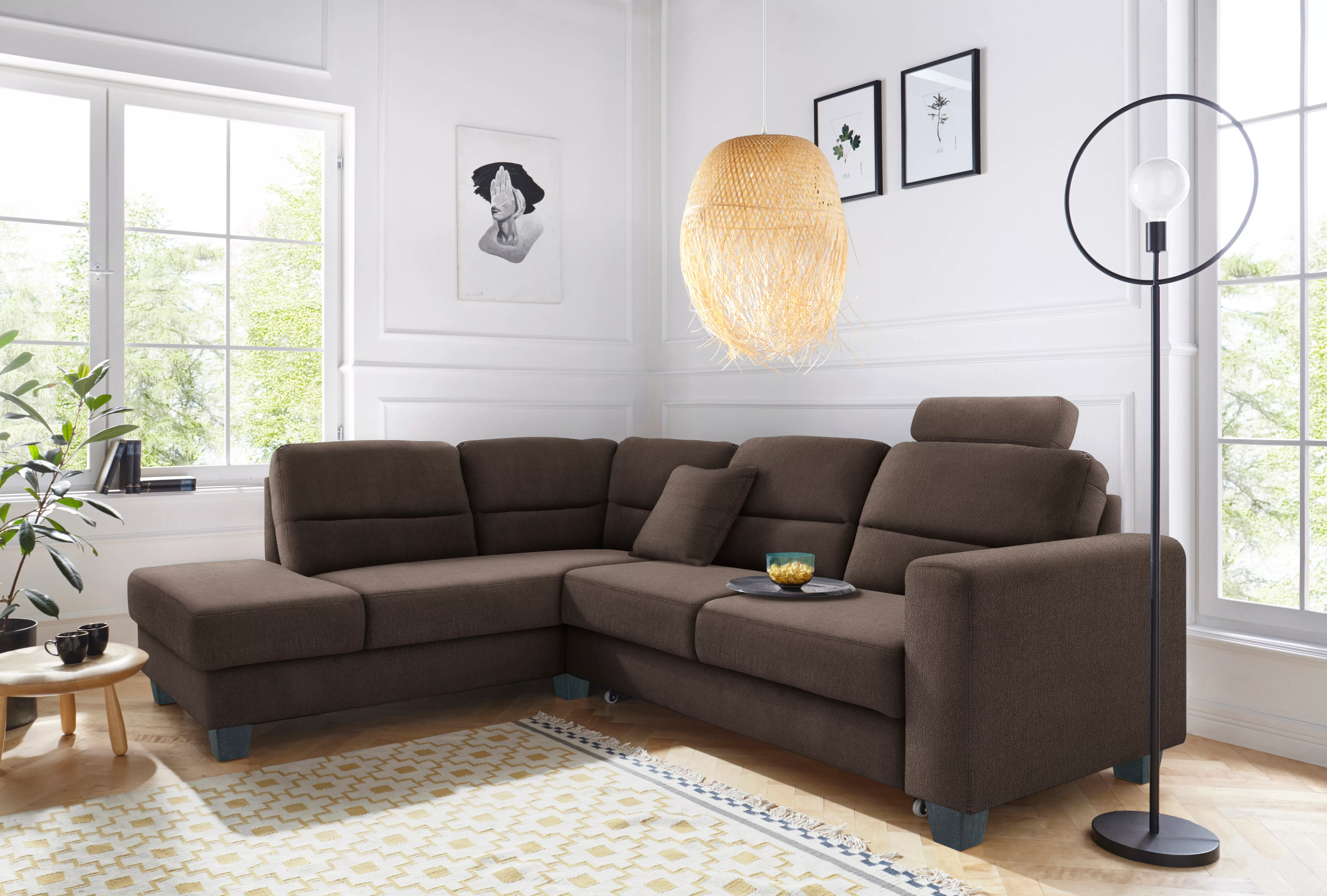 TRENDMANUFAKTUR Ecksofa "Chamber, zeitlos & elegant, bequem, L-Form", inklu günstig online kaufen
