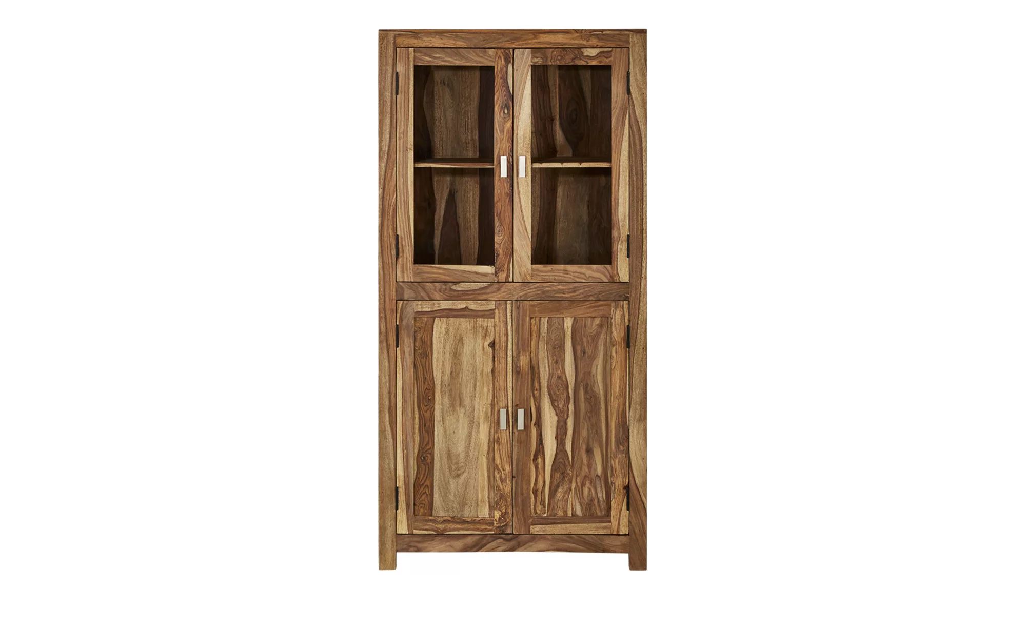 Gutmann Factory Vitrine »Inka«, aus massivem Sheesham Holz, Höhe 180 cm günstig online kaufen