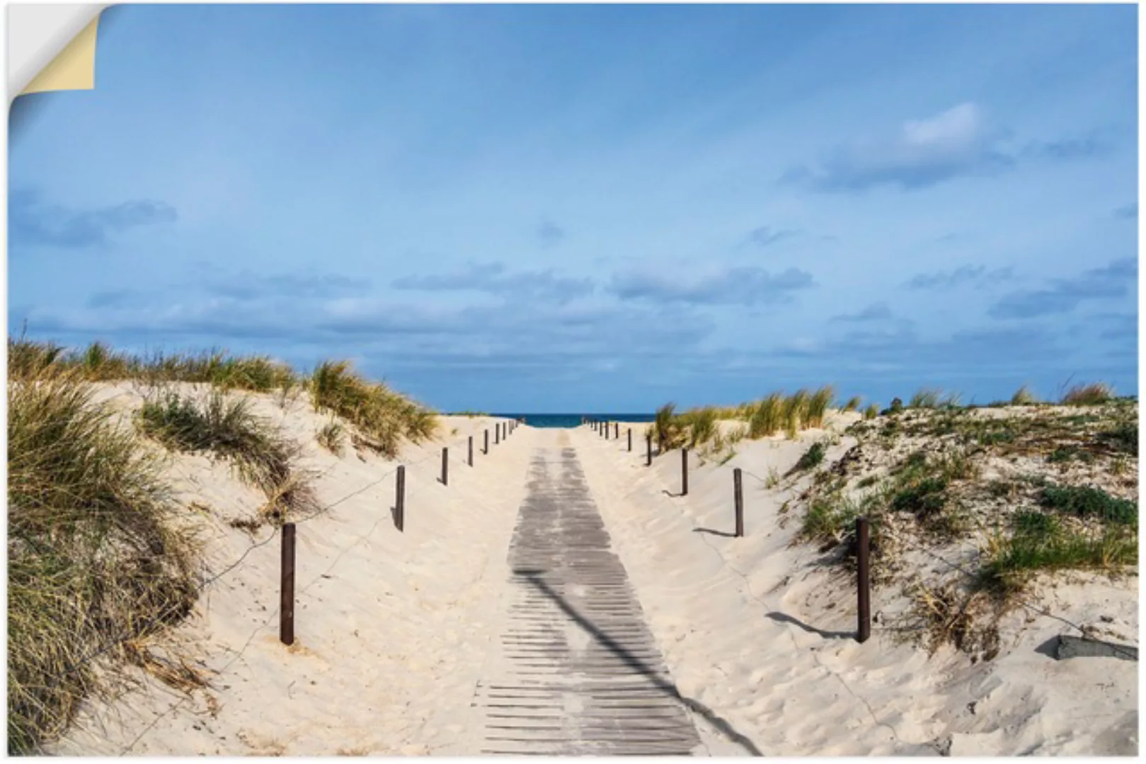 Artland Wandbild »Strandaufgang an Küste der Ostsee«, Strandbilder, (1 St.) günstig online kaufen